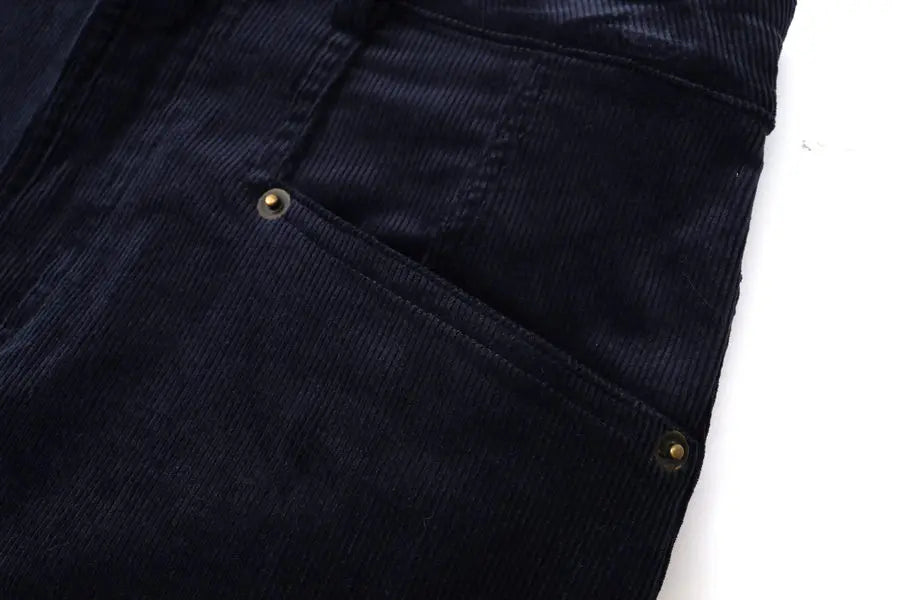 Corduroy Maxi Skirt + High-Stretch Ribbed Top Set (Autumn Edition)