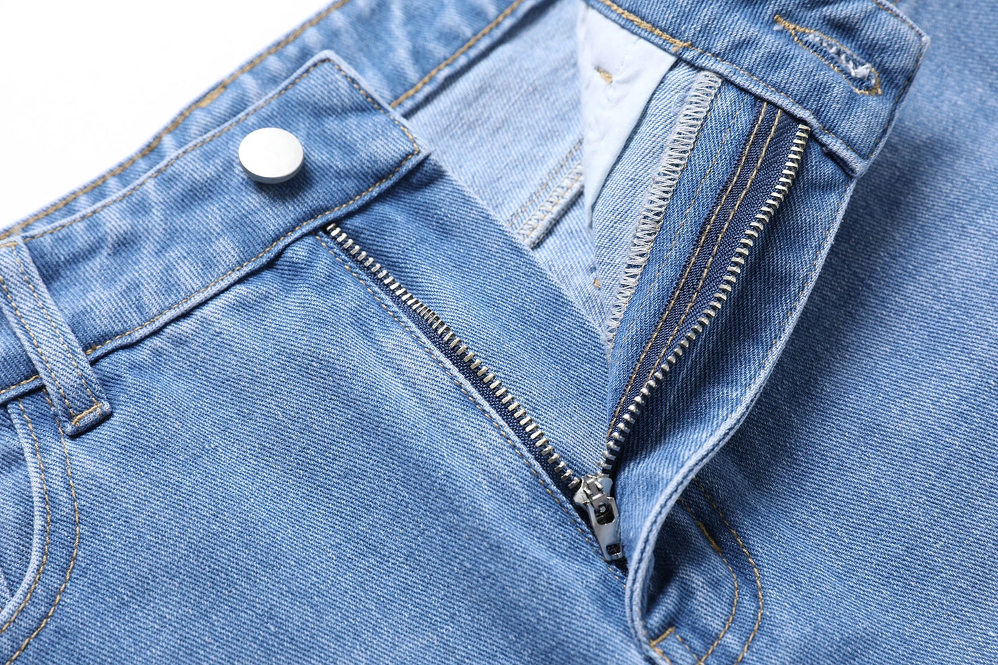 Ribbed Tee & Denim Maxi Skirt Set – Contrast Round Neck Modest Fit