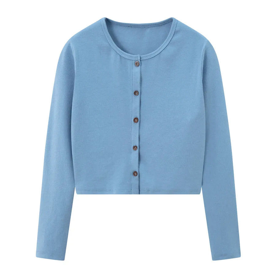 Ribbed Cardigan + Ankle-Length Maxi Dress Set (Natural Fiber Blend)