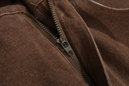 Elastic Denim Maxi Skirt (A-Line Stretch Fit)