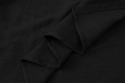 Adjustable Linen Wrap Skirt (Ankle-Length)