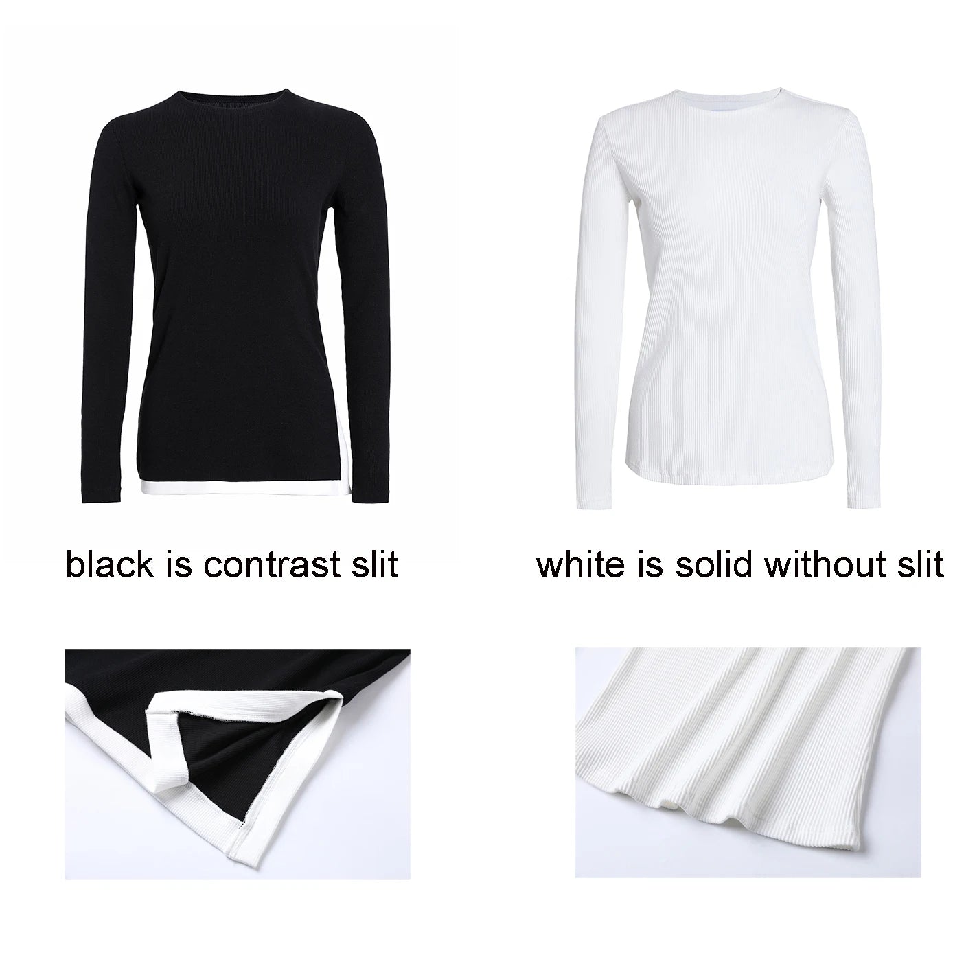 Ribbed Tee & Denim Maxi Skirt Set – Contrast Round Neck Modest Fit