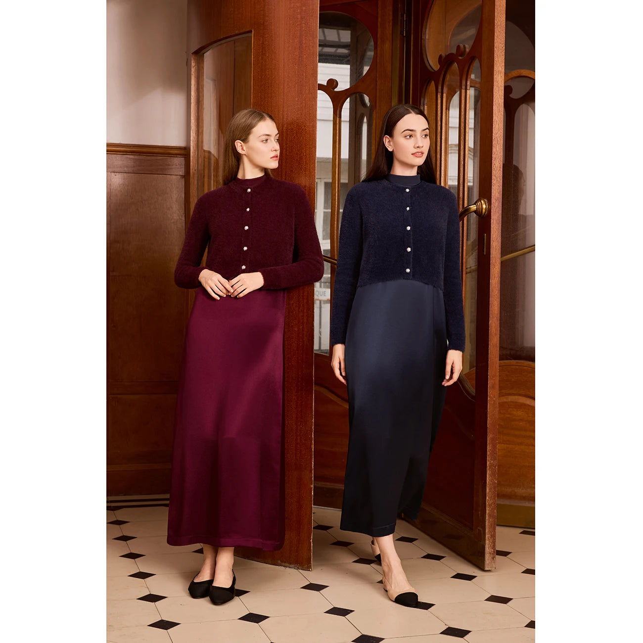 Soft Mohair Knit Cardigan – Classic Button Front