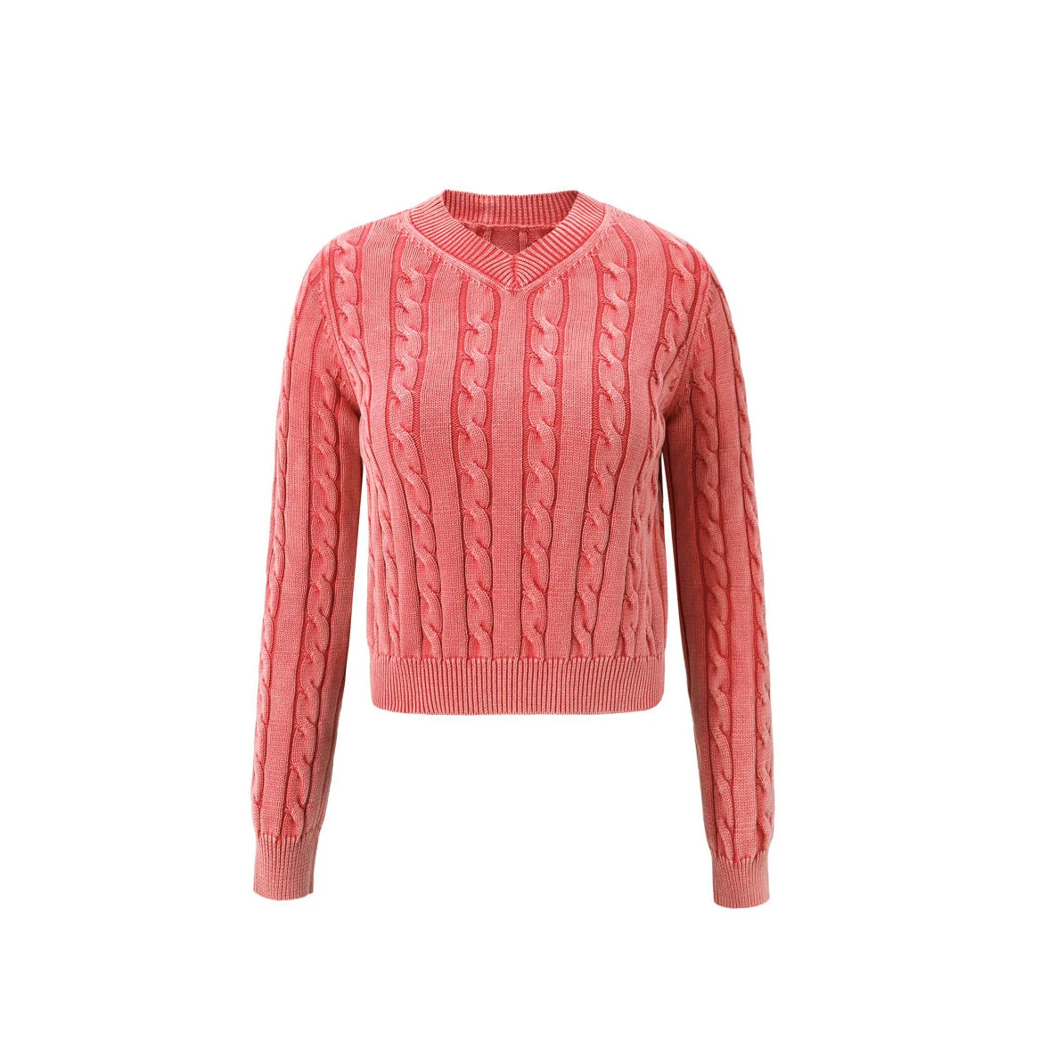 3-Piece Knit Sweater Set – Cable Knit Top + Stretch Skirt + Leather Skirt Option