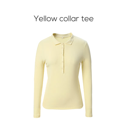 Cotton Blend Turn-Down Collar Top & A-Line Maxi Skirt Set – Modest Casual Fit