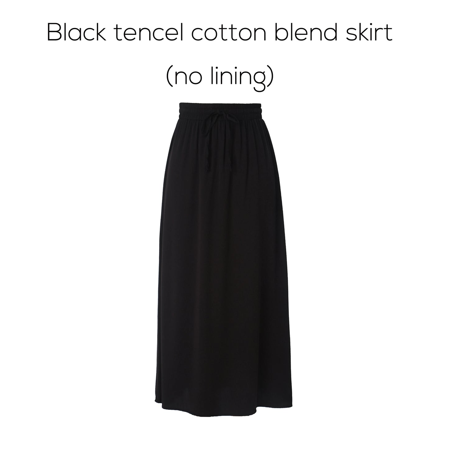 Cotton Blend Turn-Down Collar Top & A-Line Maxi Skirt Set – Modest Casual Fit