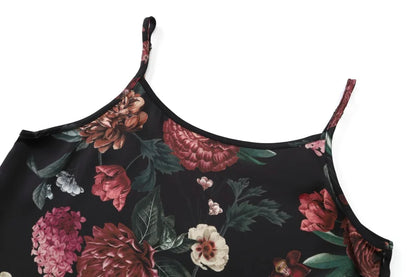 Satin Slip Dress + Knit Cross Top Set (Adjustable Maxi Length)