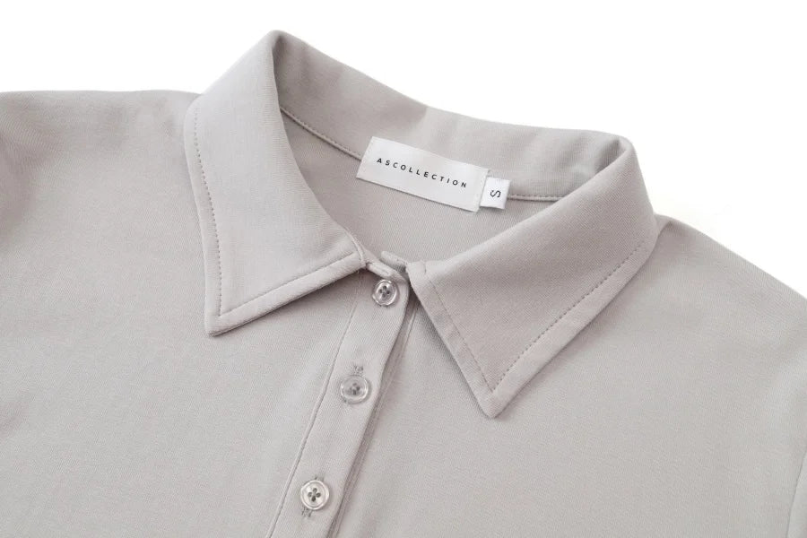 Fitted Stretch Polo Shirt (Cotton Blend)